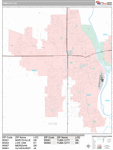 Yuba City Wall Map Premium Style